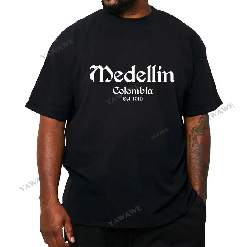 New Medellin Colombia T-Shirt - Pablo Escobar Cartel Men Brand Famous Clothing Cotton Plus Size Make Your Own male tee-shirt