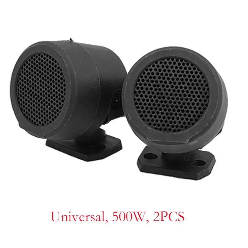 2PCS Car Tweeter Speakers 500W Pre-wired Dome Audio System Super Loud Tweeter Speakers Auto Car Electronic Accessories