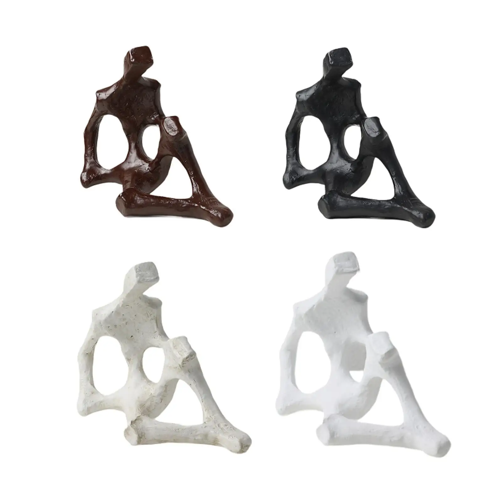 Thinker Abstract Statue Figurine for Table Centerpiece Bookshelf Living Room