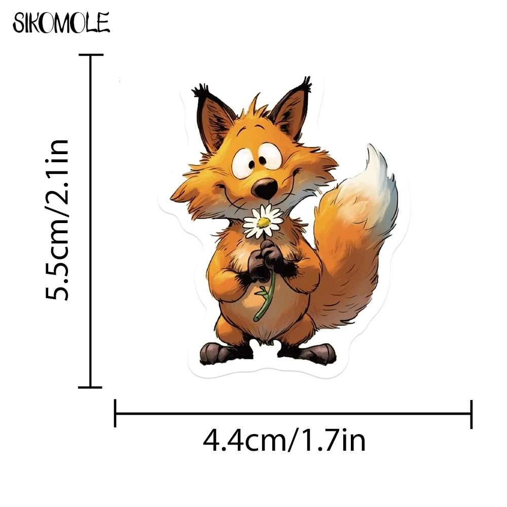 10/30/50PCS Funny Cartoon Animals MEME PVC Stickers Aesthetic DIY Decoration Toy Kid Travel Luggage Decal Graffiti Sticker Pack