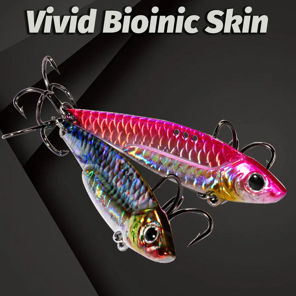 Spinner Spoon Metal Jig Bait 7.5g 10g 16g 20g VIB Tonące ostrze Spinning Treble Hook Spinnerbait Pesca Tackle Sea Fishing Lure — zdjęcie 7
