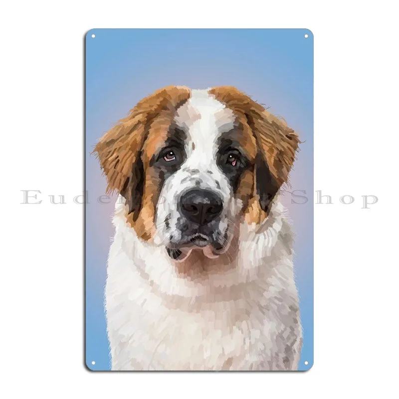 Saint Bernard Dog Metal Sign Printing Kitchen Cinema Customize Club Tin Sign Poster