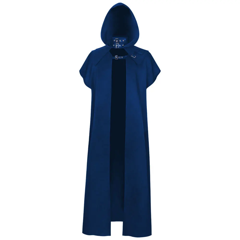 القوطية Sle معطف مقنع loween الشيطان معالج الموت رداء طويل عباءة المرأة العرقية زي مرحلة الأداء ملابس خارجية