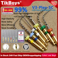 6 unids/caja archivo Dental V3-M Plus Pro archivo endodóntico cónico de conducto radicular 31mm archivo rotatorio activado por calor materiales flexibles para dentista