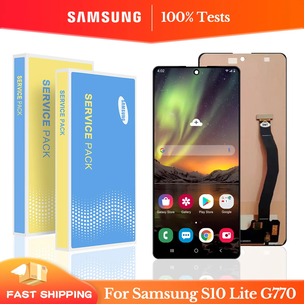 TFT S10 lite Screen For Samsung S10 Lite LCD Display Touch Screen Assembly G770F SM-G770F/DS G770U1 S10lite Display Replacement