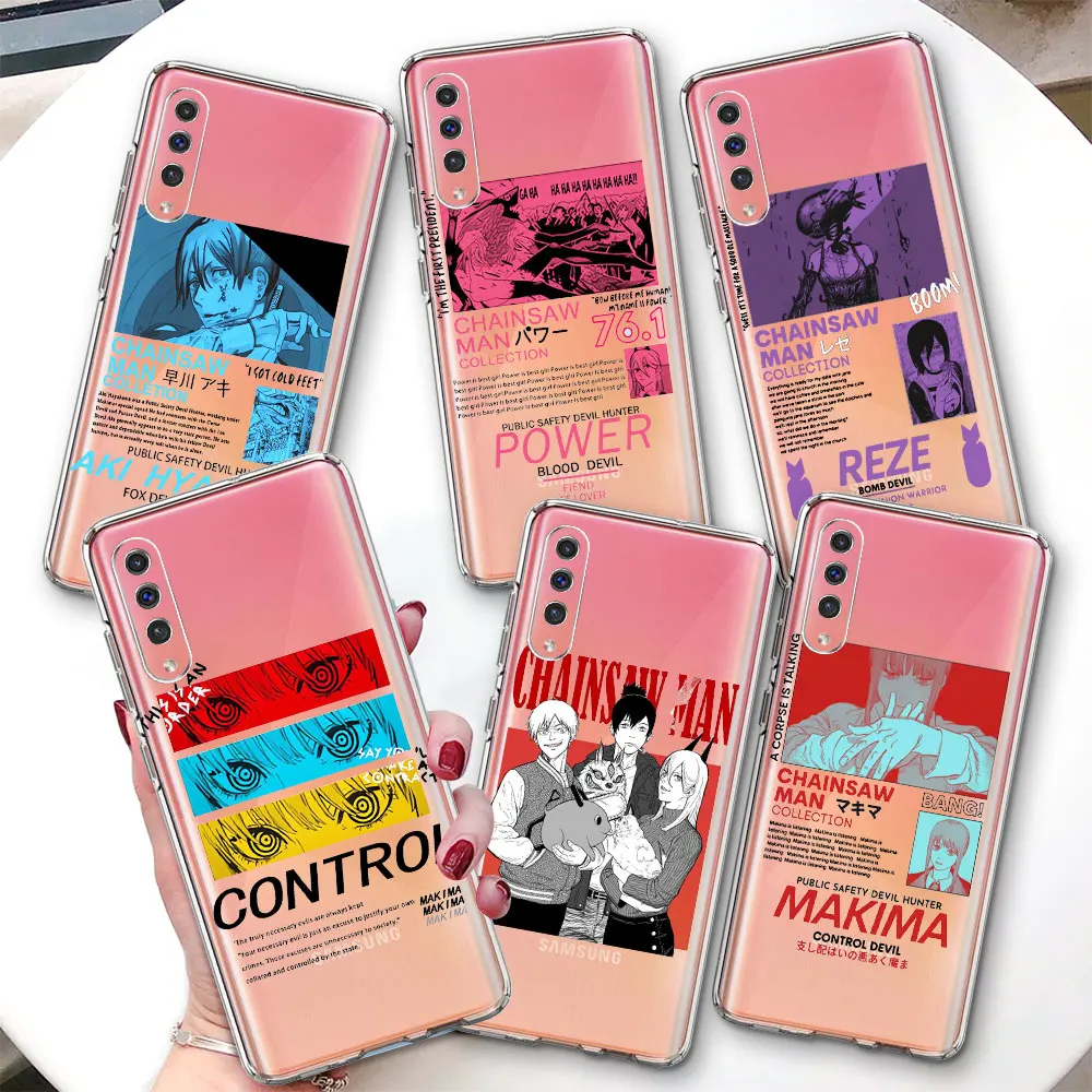 

Чехол с рисунком аниме «бензопила» для Samsung Galaxy A06 A07 A50 A50s A05s A20 A30 A05 A20s A30s A02s Прозрачный чехол из ТПУ для телефона