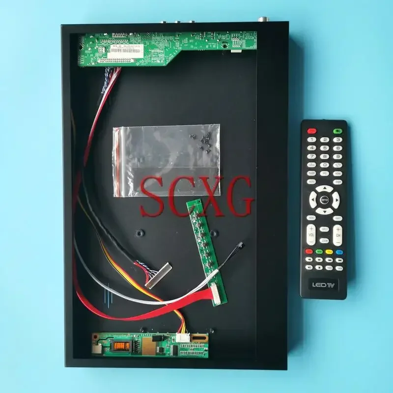 Metal Case+Analog TV Driver Board Fit LP154W02 LP154WE2 VGA AV USB HDMI-Compatible 1CCFL 15.4