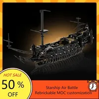 4265PCS MOC Ghost Ship Silent Mary Pirate Ships Building Blocks Sets Bricks Model Assembly Toys For Children Halloween Gifts