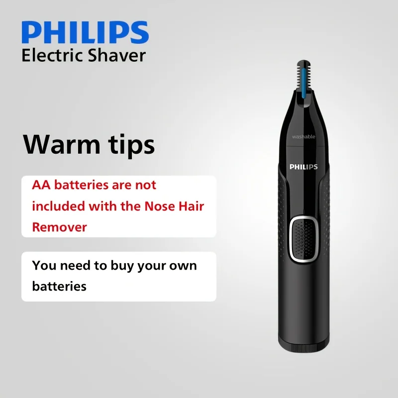 

PHILIPS NT5650 триммер для волос в носу и ушах, мужская безболезненная машинка для стрижки волос в ушах, моющаяся электрическая машинка для стрижки волос в носу