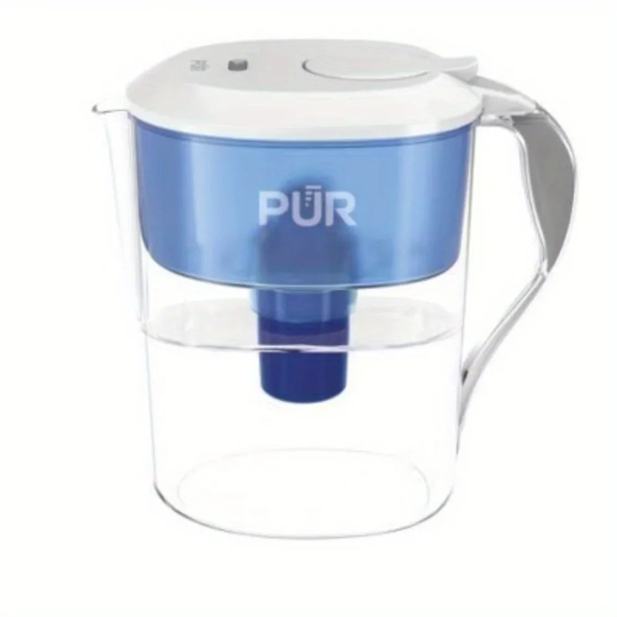 

11 Cup Water Filter Pitcher - Blue/White:, Filters out Chlorine and Mercury, 40 Gallon Water Purifier,