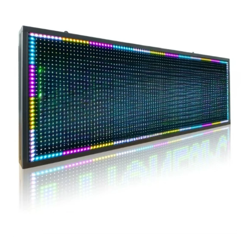 32 * 192 APP control DIY text display P4IP65 waterproof flexible LED matrix panel for out-of-home advertising