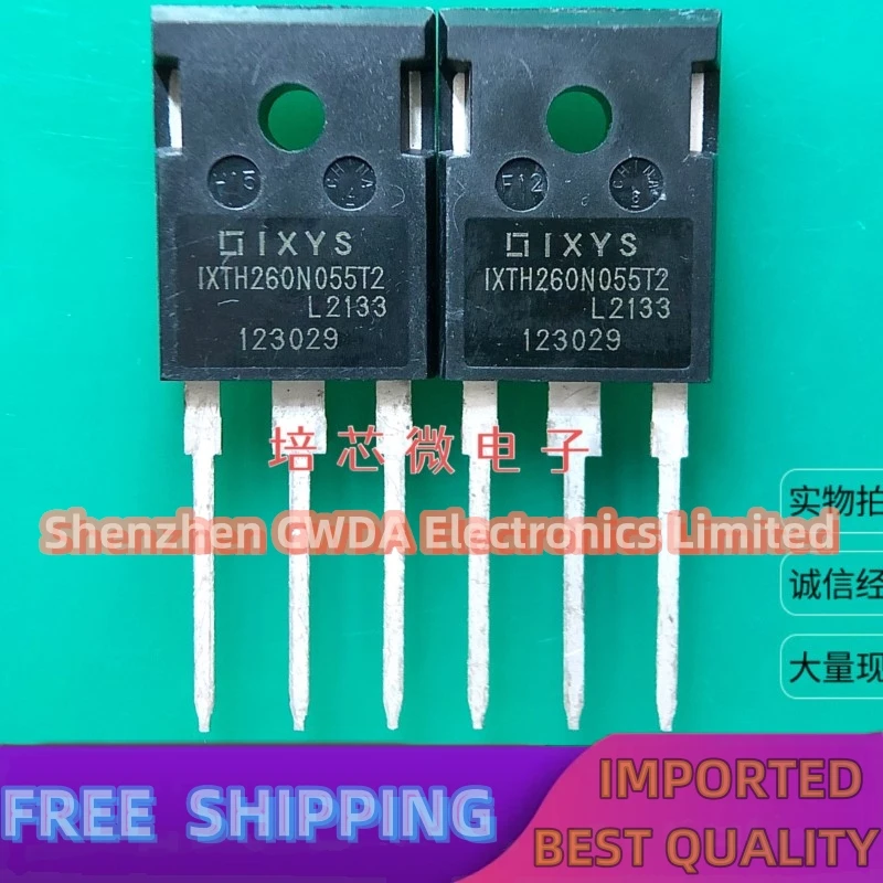 10PCS-20PCS  IXTH260N055T2  TO-247 55V 260A MOS  In Stock Can Be Purchased 