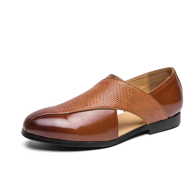 British Style Leather Casual Shoes Men Good Quality Formal Shoes Man 47 Business Brogue Shoes Yuppie Men\'s Dress Shoes Male 2025