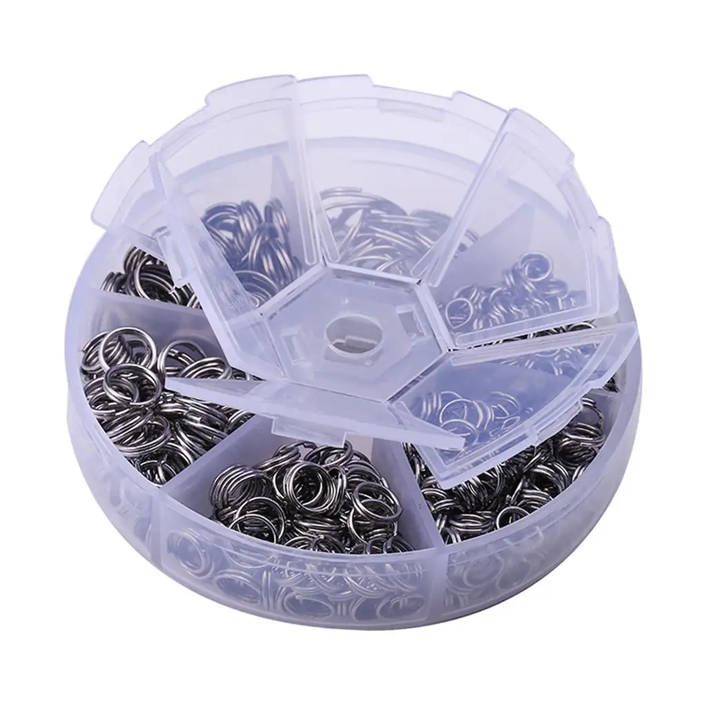 Jewelry Making Key Ring Bulk Stainless Steel Open Jump Rings Set Necklace Bracelet Earrings for DIY Accessories