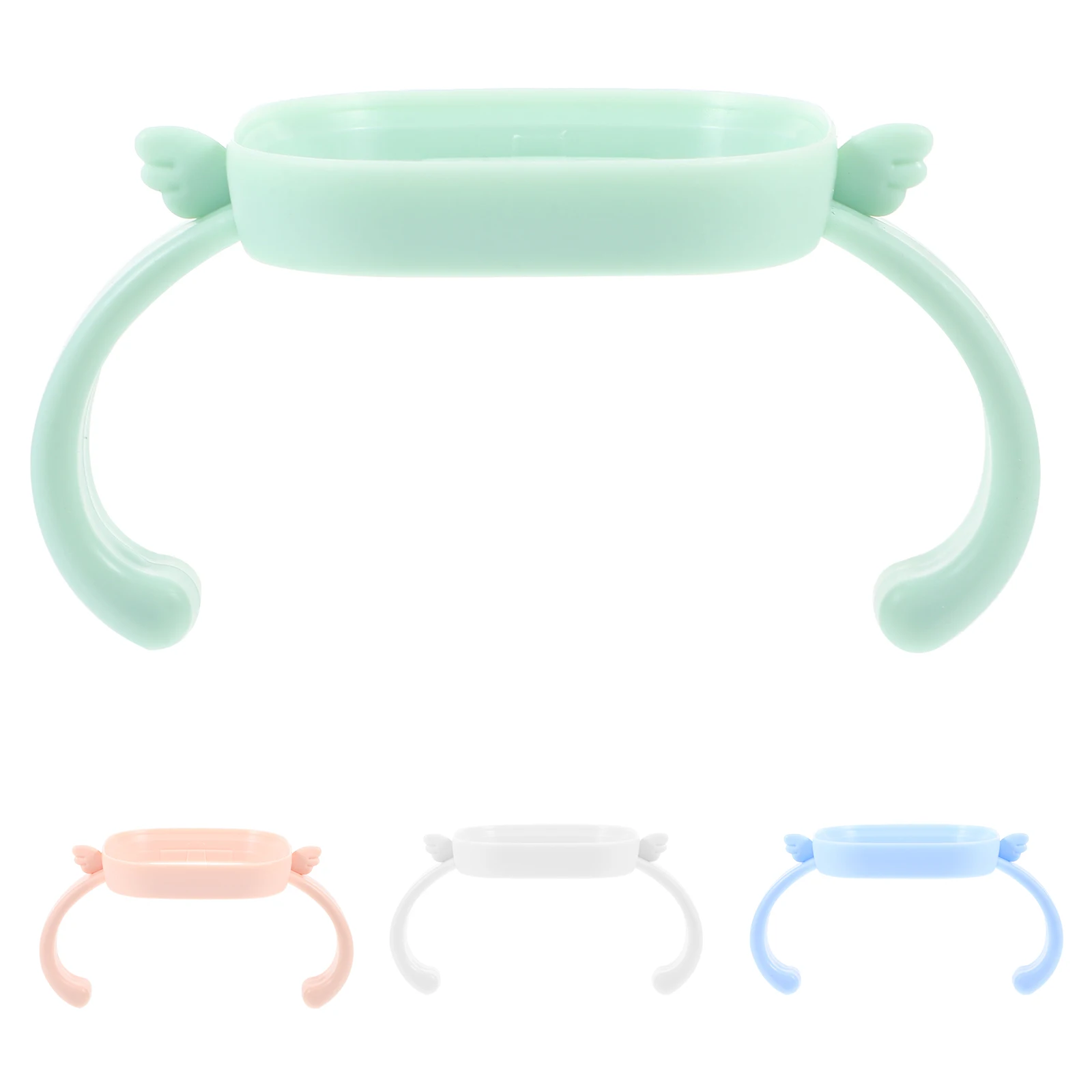 

4 Pcs Baby Bottle Handles Pink Green White Blue Easy Use Practical Daily Life Safe Comfortable Sturdy Useful Milk Bottle