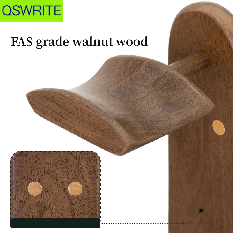 Soporte para controlador de PS5 de madera de nogal sólido, soporte para auriculares, estante para controlador de juego Xbox PS5, soporte para controlador de juego profesional para ps4