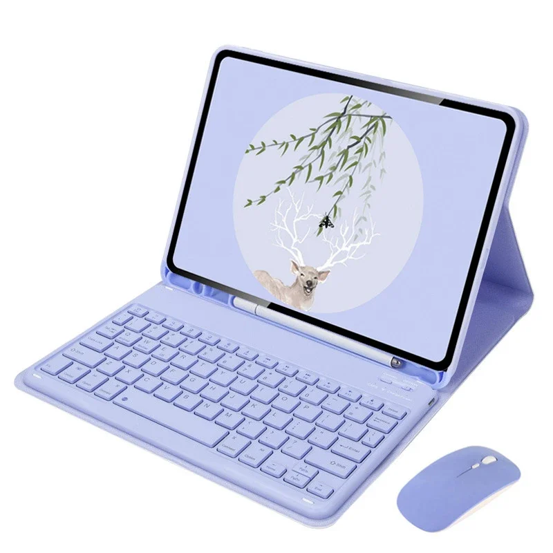 

Чехол с клавиатурой для Samsung Galaxy Tab S10 Lite 10,9 дюймов 2025 SM-X400 SM-X406B с гнездом для карандашей, чехлы для клавиатуры планшета Funda