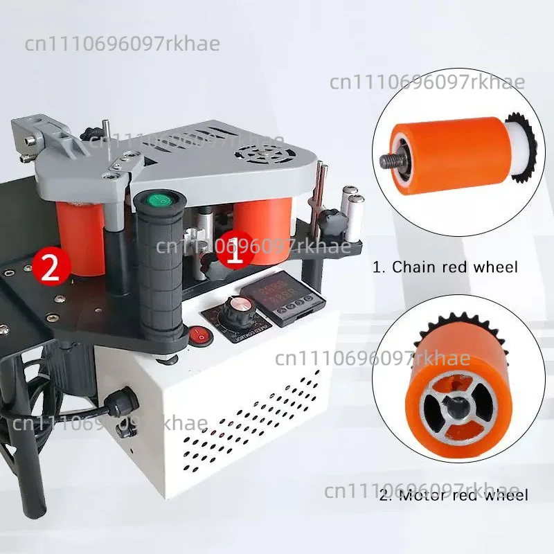 Woodworking Edge Sealing Machine Red Wheel Motor Front Wheel Chain Wheel Edge Sealing Machine Accessories view 3