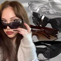 Punk Star Sunglasses Y2k Rimless Sun Glasses 2000's Shades Eyewear Googles UV400 Ins Designer YK2 Star Sunglass Eyeglasses Gift