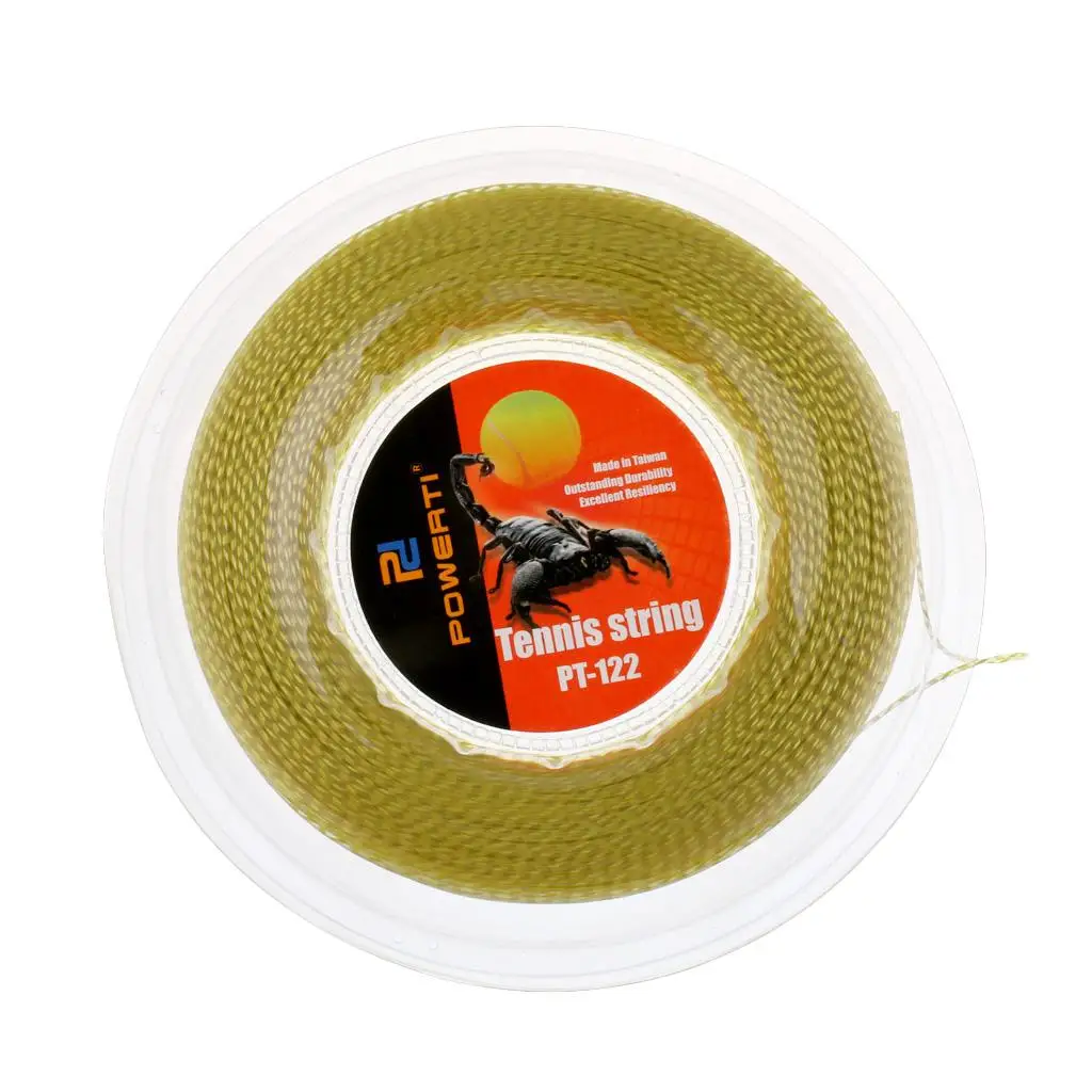 High Elastic Nylon Tennis Racket Strings Abrasion Resistant 200m Reel for Tennis Stringer and Match Play