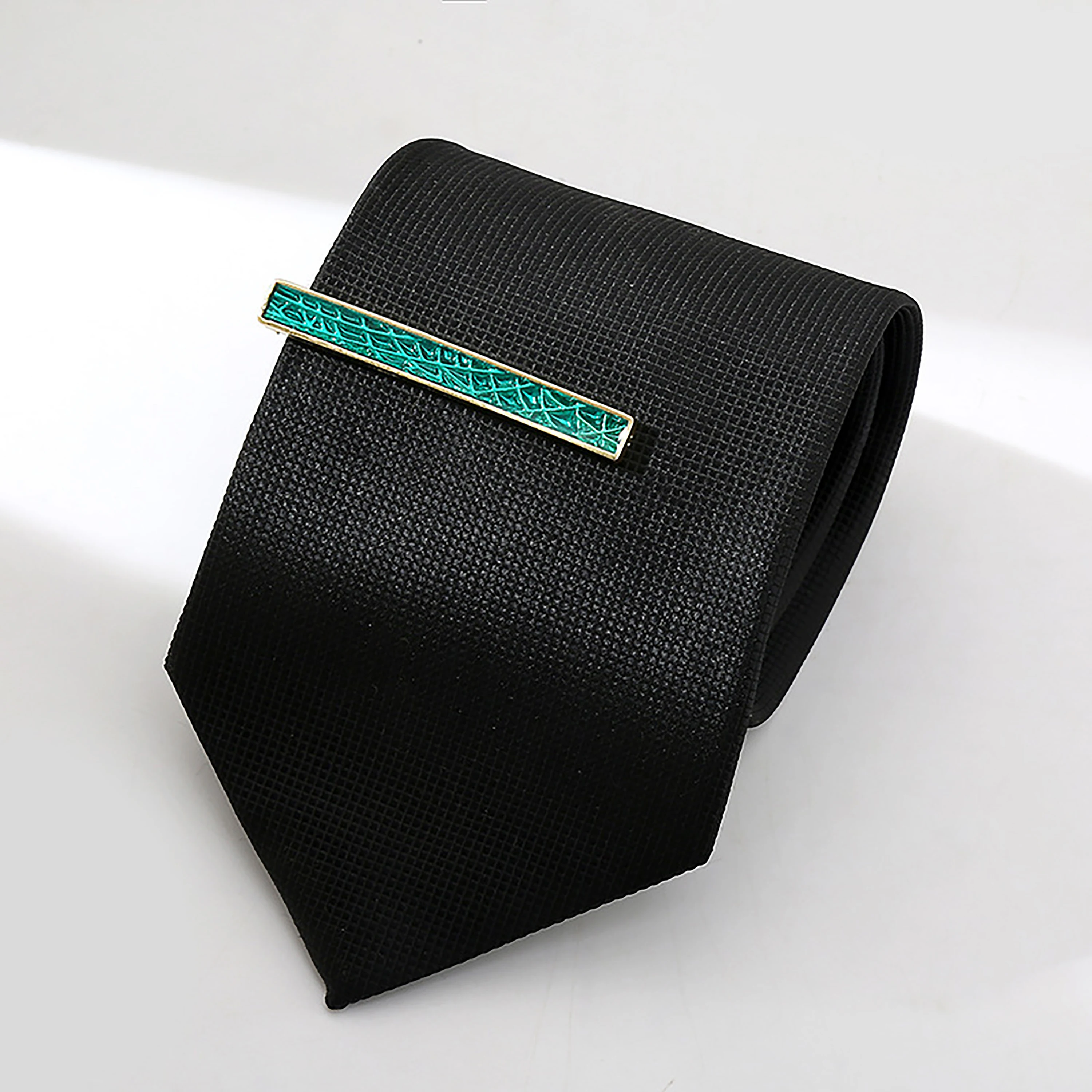 Men's High-quality Enamel Painting Color Metal Tie Clips Novalty Design Black Red Blue Party Business Bar Luxury Jewelry Gift
