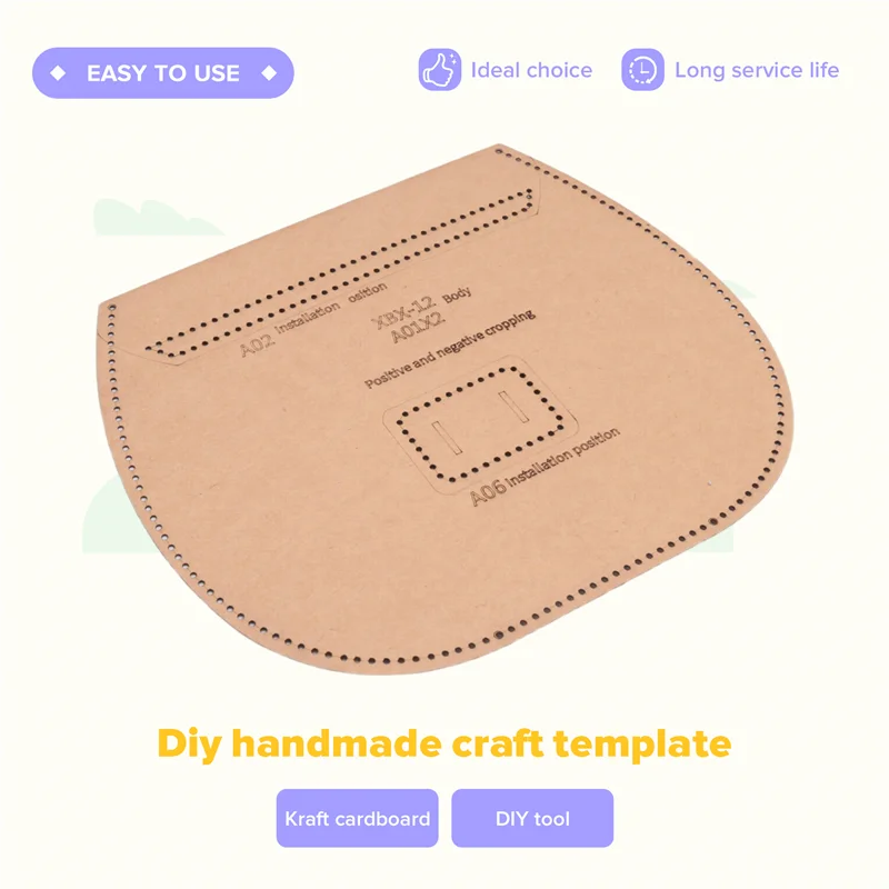 N18R 1 مجموعة أدوات جلدية كرافت حقيبة يد الخياطة نمط المنتج النهائي حجم 21X19x6.5CM