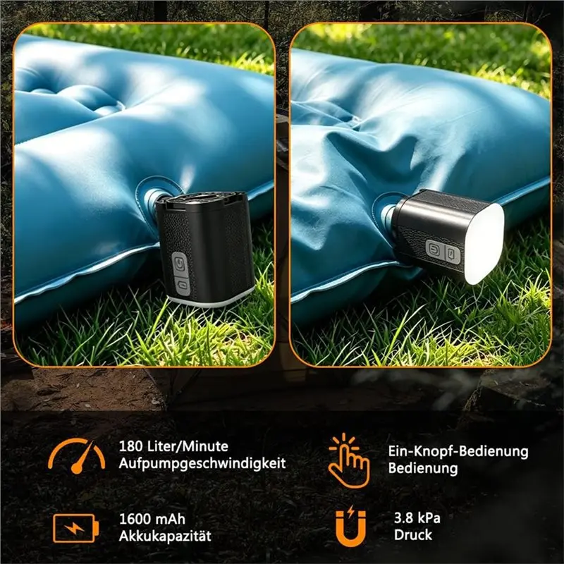[NEWA76K!】 Portable Mini Air Pump Mini Air Pump For Camping Air Mattress Pump view 2