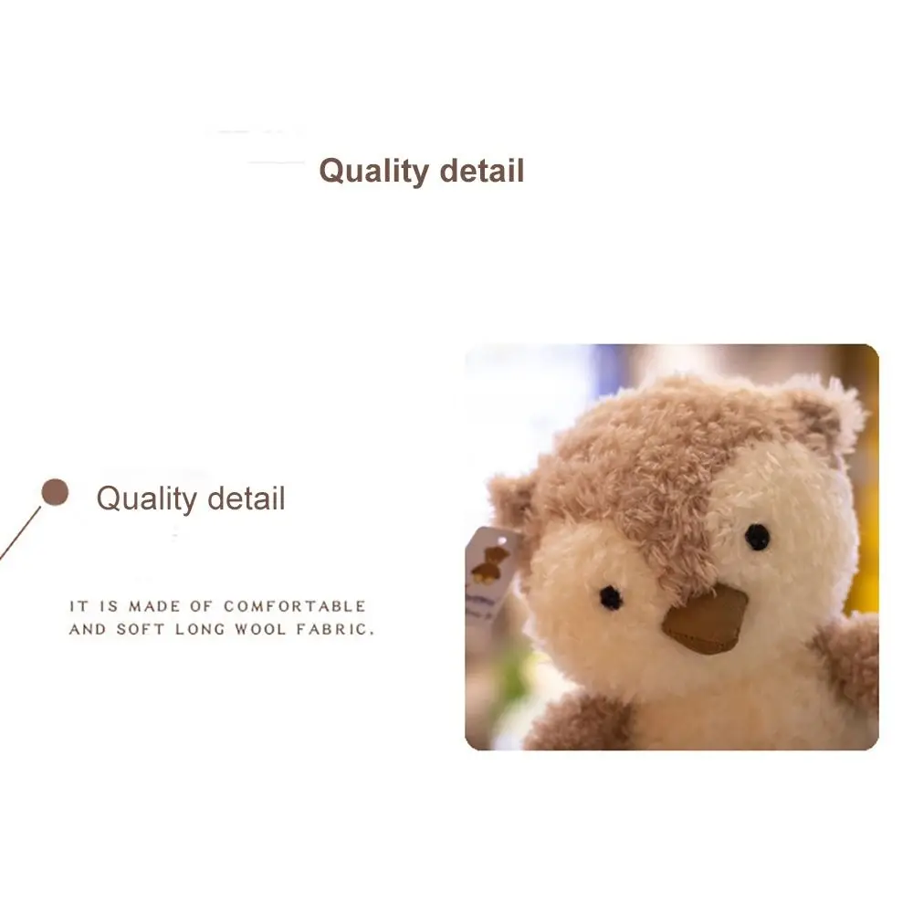 Kawaii Fox Owl Pig Lamb Chick Duck Furry Plush Toys Soft PP Cotton Stuffed Animals Toys Cute Birthday Gifts for Boy Girls Adult