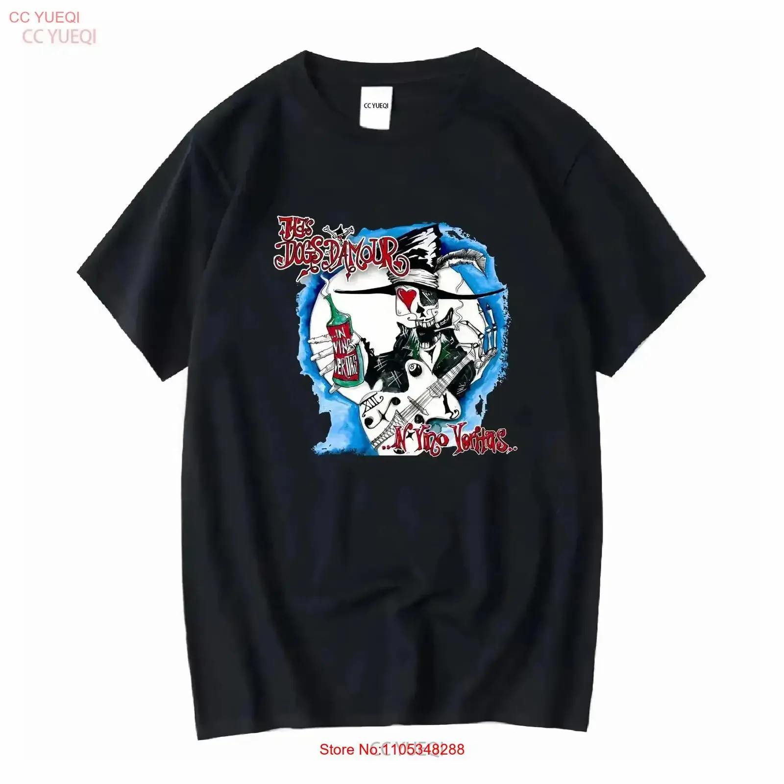 Camiseta The Dogs D Amour In Vino Veritas de algodón, todas las tallas, estilo vintage, ligeramente elegante, versátil, suave, vintage