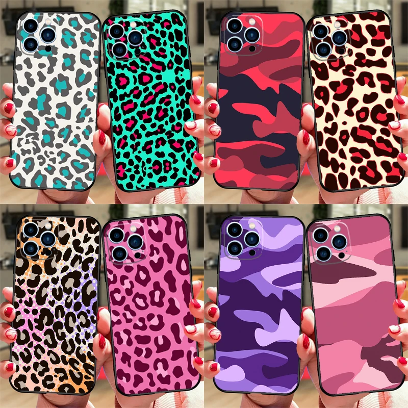 เคสลายพรางเสือดาว สำหรับ Samsung Galaxy S21 S22 S23 S24 S25 Ultra S9 S10 S25 Plus S25 FE S20 FE