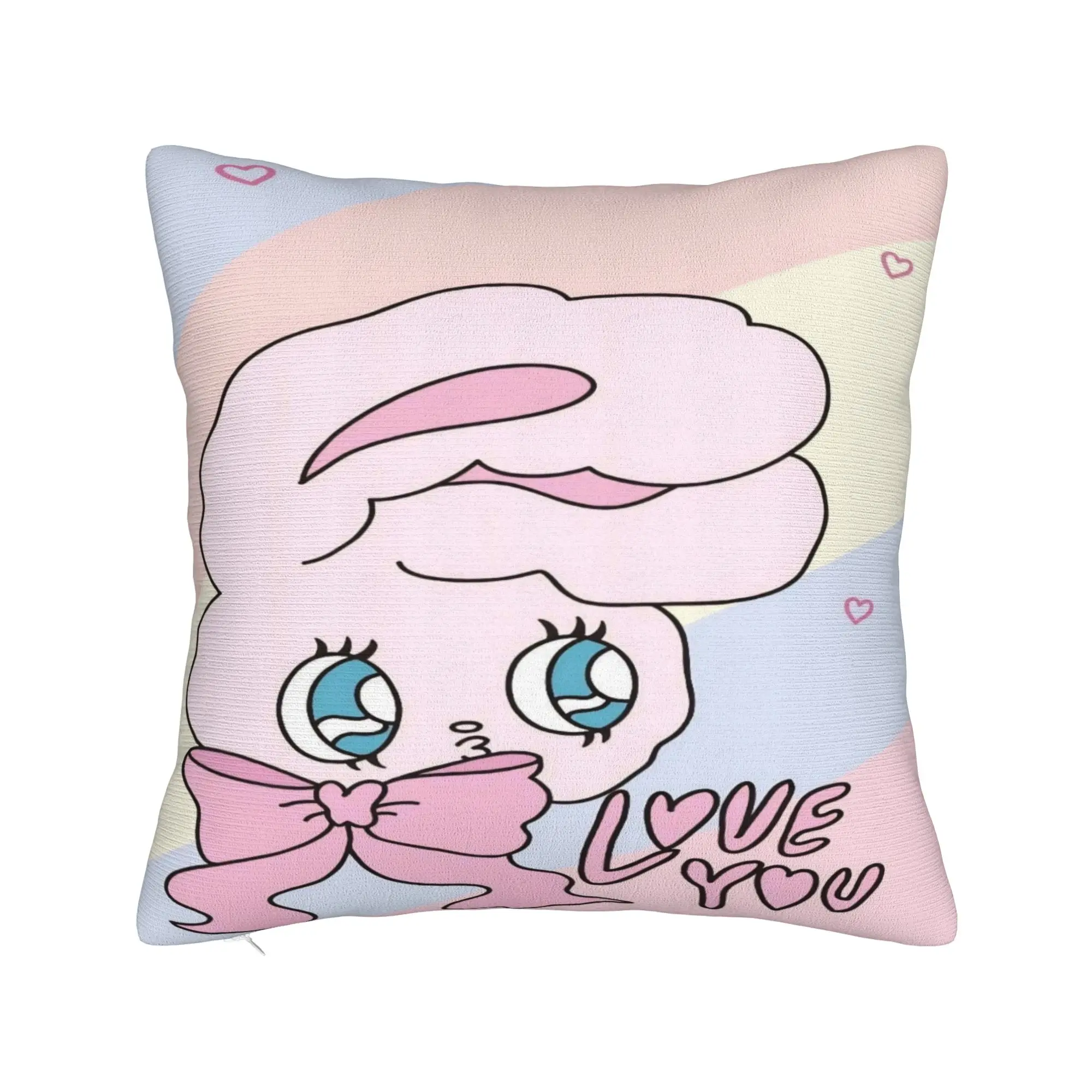 Seat Decorations Esther Bunny cartoon rabbit Pillowcases Stuff  Pillow Cover Zippered Multi Size
