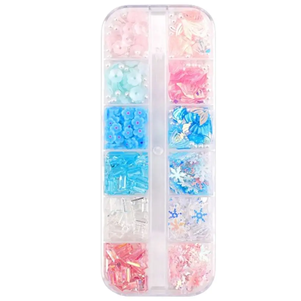 

Butterfly Flower Pearl Facial Decorative Patches Cute Sweet 3D Temporary Stickers Glitter Sequin Waterproof