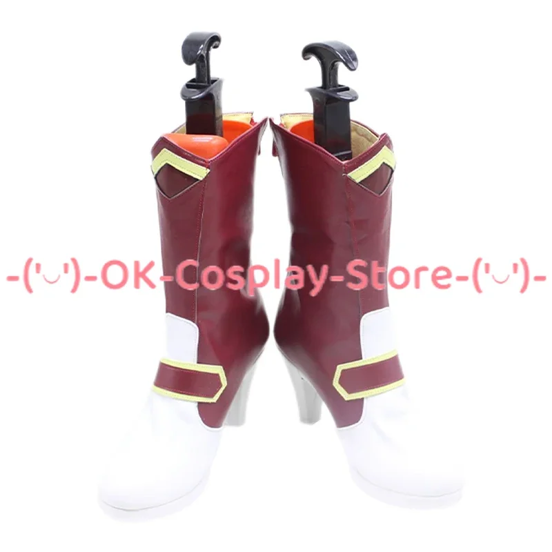 [Customized Size] Sword Art Online Asuna Yuuki Cosplay Shoes Knight Game Roleplay Prop Halloween Carnival Party Boots PU Leather view 5