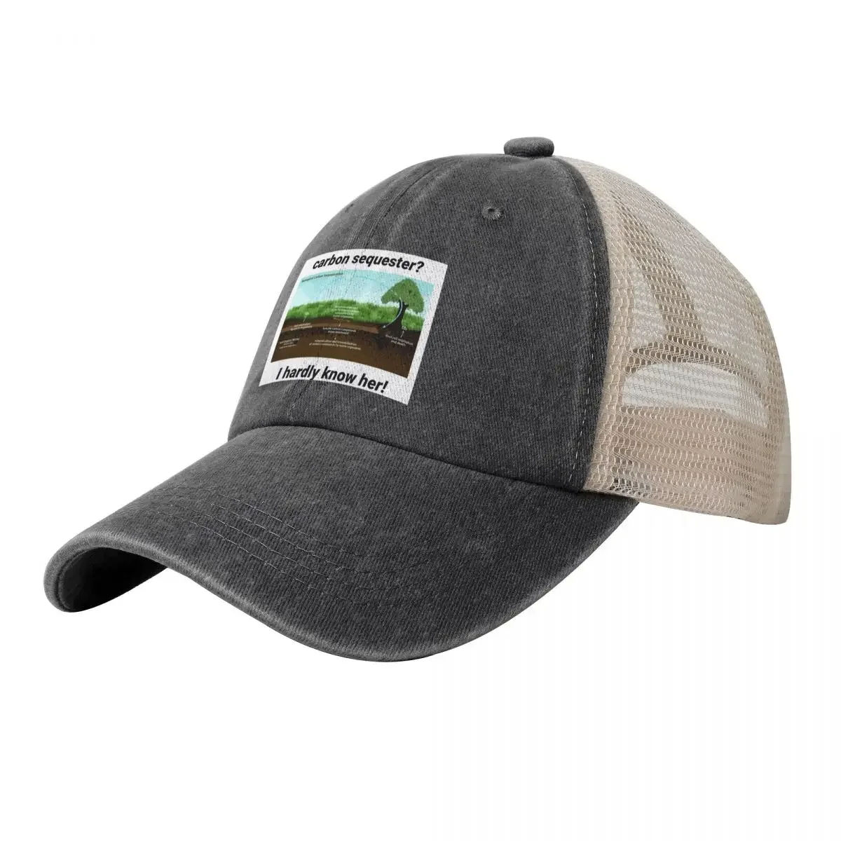 Carbon Sequester? I hardly know her Baseball Cap birthday summer hat Boy Women's