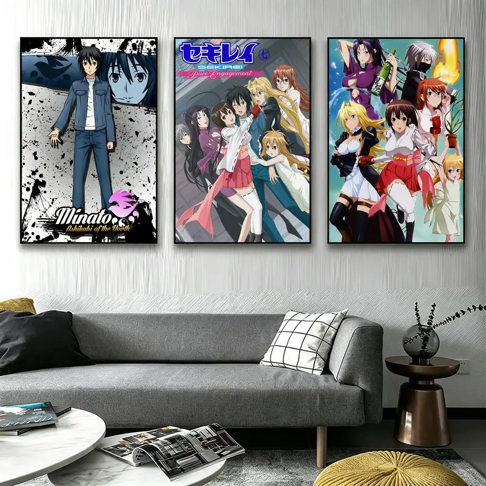 Anime Sekirei Poster Poster HD printing Sophisticated Style Wall Art Home Decor For Bedroom Living Room Creative Gift