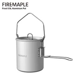 FIre Maple Frost 0.9L Aluminium Pot Camping Detachable Folding Self-locking Handle Portable Lightweight 154g for Hiking Trekking