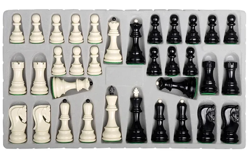 German Knight Chess with Game Double-Sided Folding Board