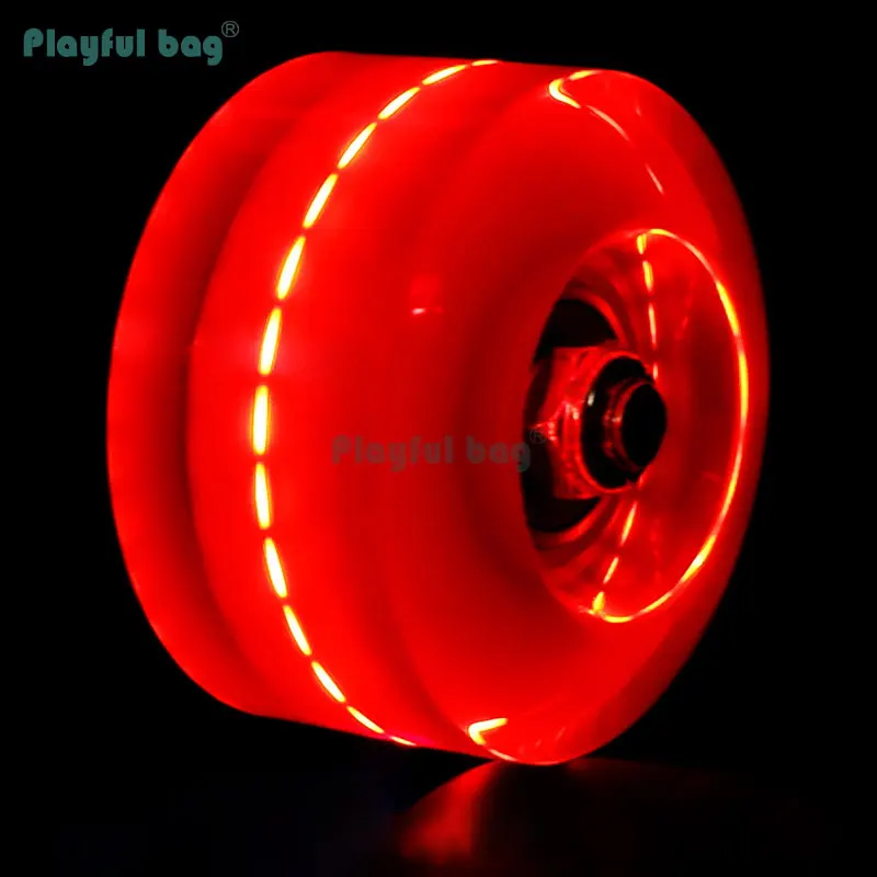 Double row roller skates Luminous wheels PU high elastic Skateboard Roller skates flashing wheels AMB241