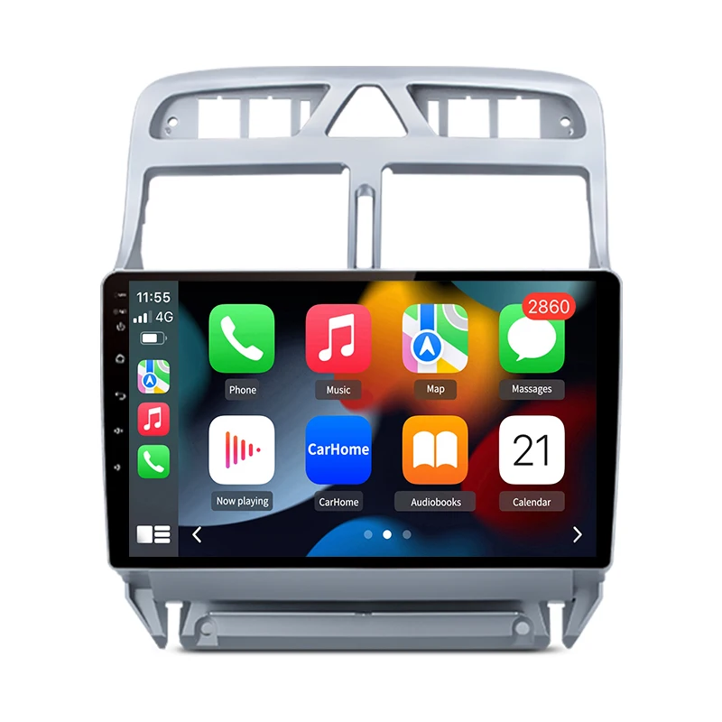 Junsun Android Auto Autoradio für Peugeot 307 307CC 307SW 2002 2003 2004 2005 2006-2013 Multimedia Wireless Apple CarPlay Intelligente Systeme IPS Touchscreen Stereo Videoplayer 2 Din Autoradio Head
