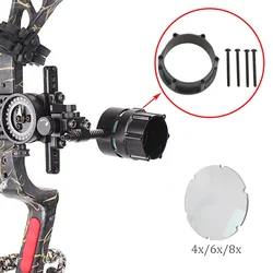 Archery Bow Sight Adapter Magnifying Lens 4x/6x/8x For Compound Bow Shooting Target Aiming Assist Accessories