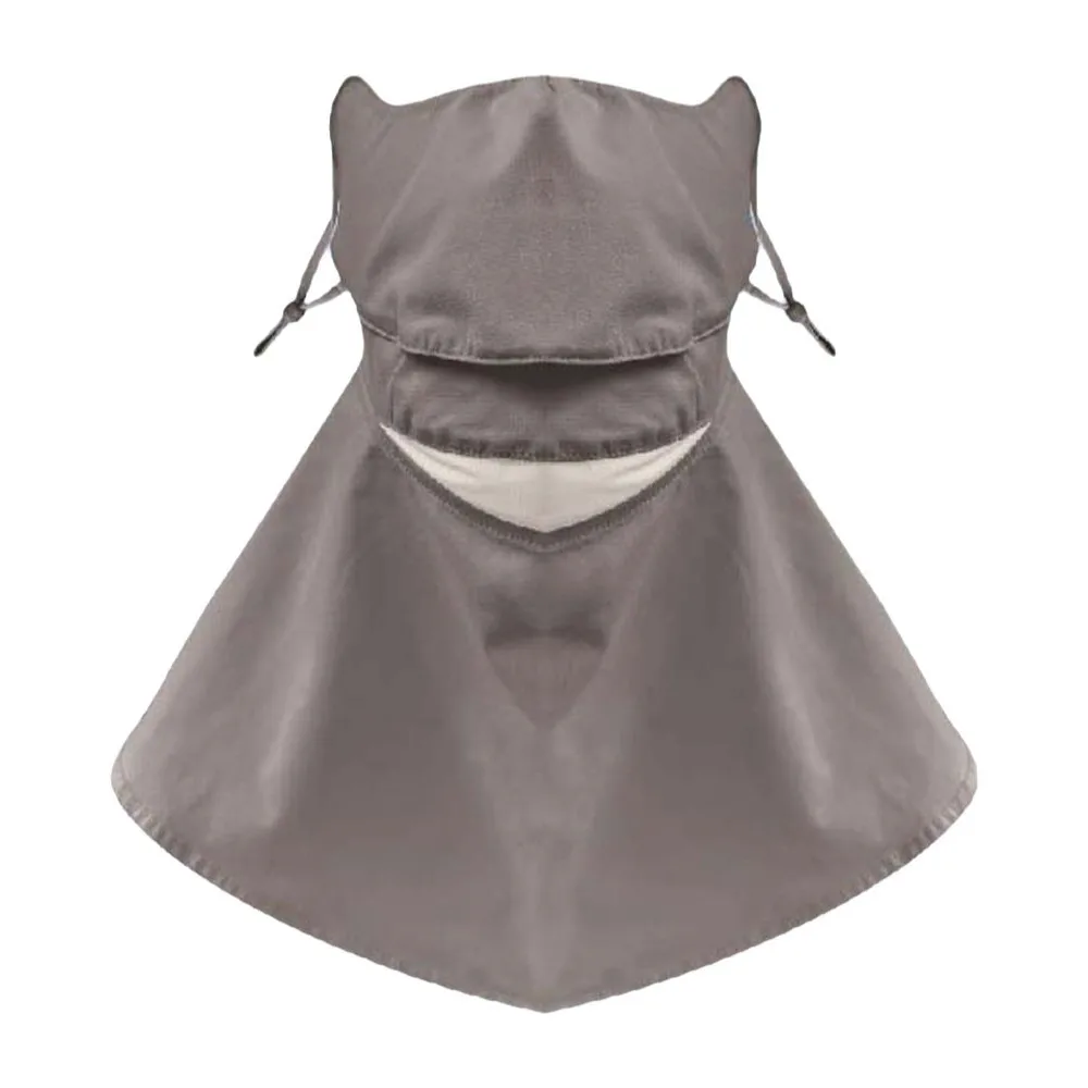 

Ice Silk Sunscreen Mask with Shawl Elastic Thin Face Sun Protection Solid Color Neck Protection Breathable Sunshade Mask Women