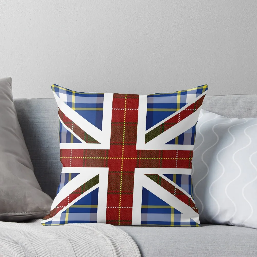 

Tartan Union Jack Throw Pillow Sofa Covers Couch Pillows Pillow