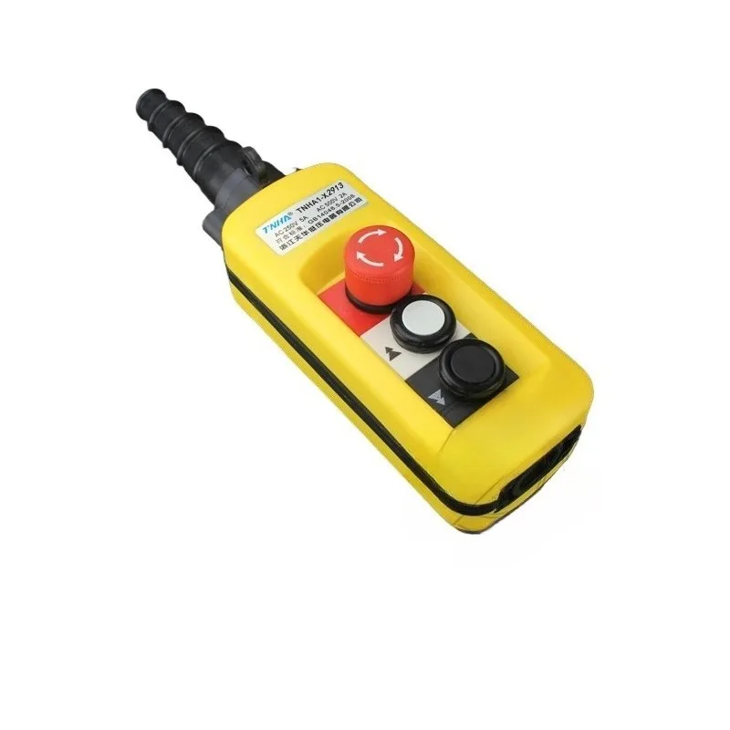 Pendant Lift Control XAC-A2913 Waterproof Hand Button Switch with Electric Hoist Handle, 2 Buttons with Two Speeds And