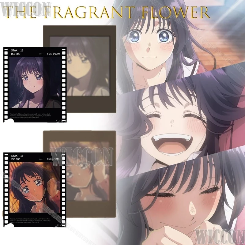 La fleur parfumée floraison Dignity Kaori Wakatani Film instantané carte transparente Anime Photocard Halloween Kawaii mignon carnaval ﻿