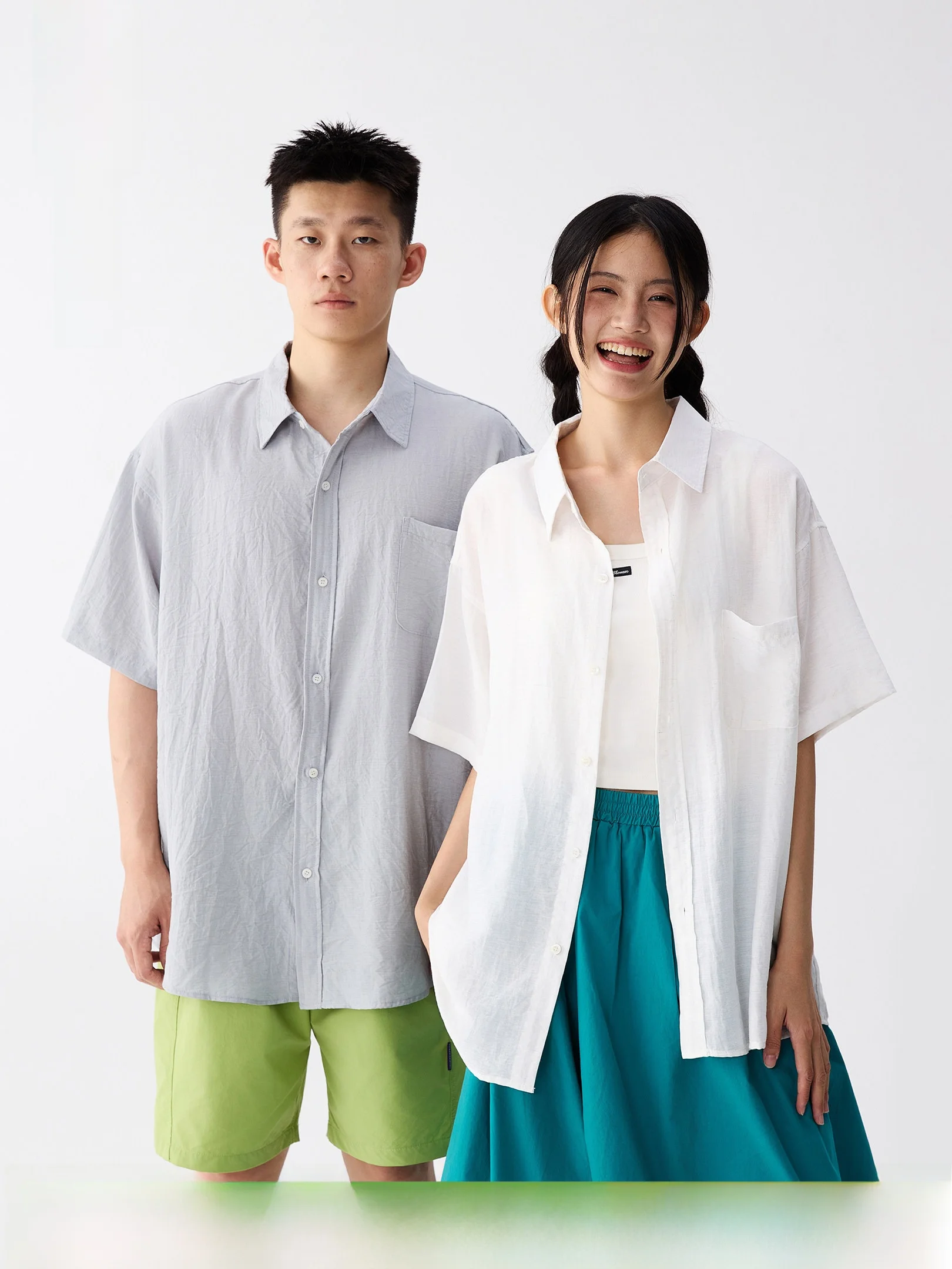 

Женская летняя новинка Ox Basic Color: верхняя одежда для защиты от солнца, подходящая для пар, для многослойного образа