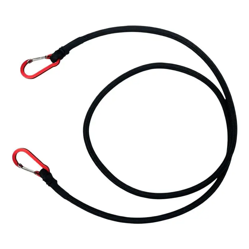 Hot 1Pcs Kayak Cycling Luggage Packing Ropes Heavy Duty Bungee Cord Elastic Tie Strap String Carabiner Hooks Camping Accessories