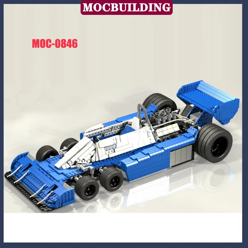 MOC Racing 1:8 Model Building Block Assembly City Sports Car F1 Boy Collection Toys DIY Gifts