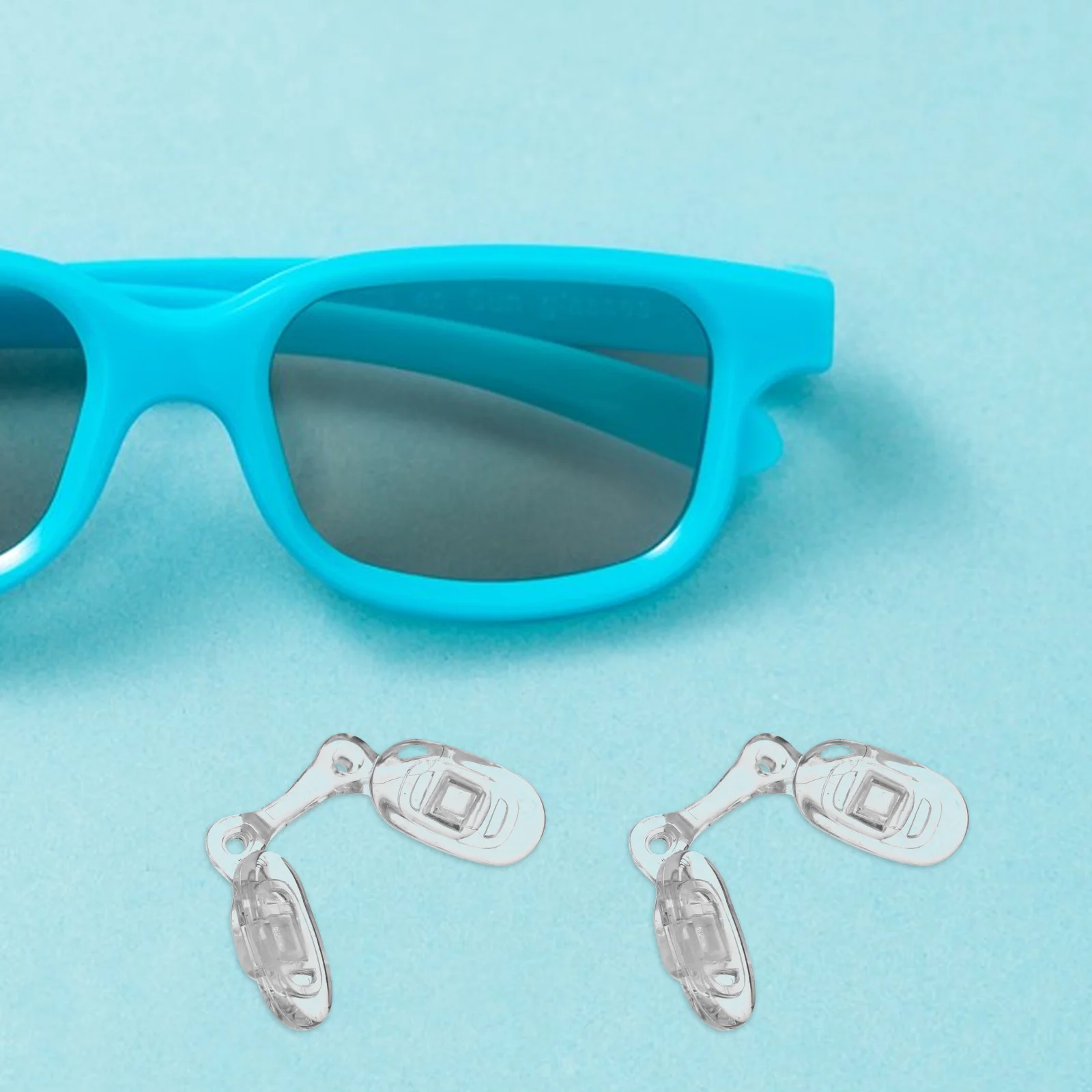 

2Pcs Flexible Silicone Nose Pads for Children's Glasses Anti-Slip U Shape Bridge Support Ideal for School Playtime Sports