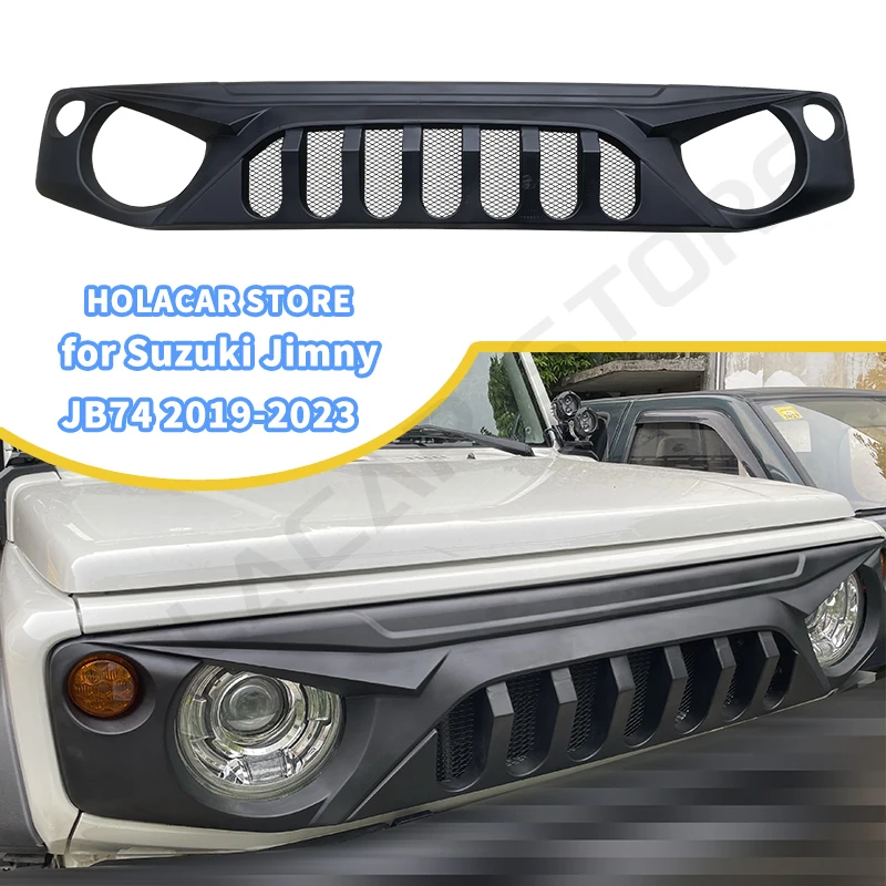 Car Kidney Grille Mesh Grille Cover Accessories Front Grill Racing Grills for Suzuki Jimny JB64 JB74W JC74 2019 2020 2024 2025