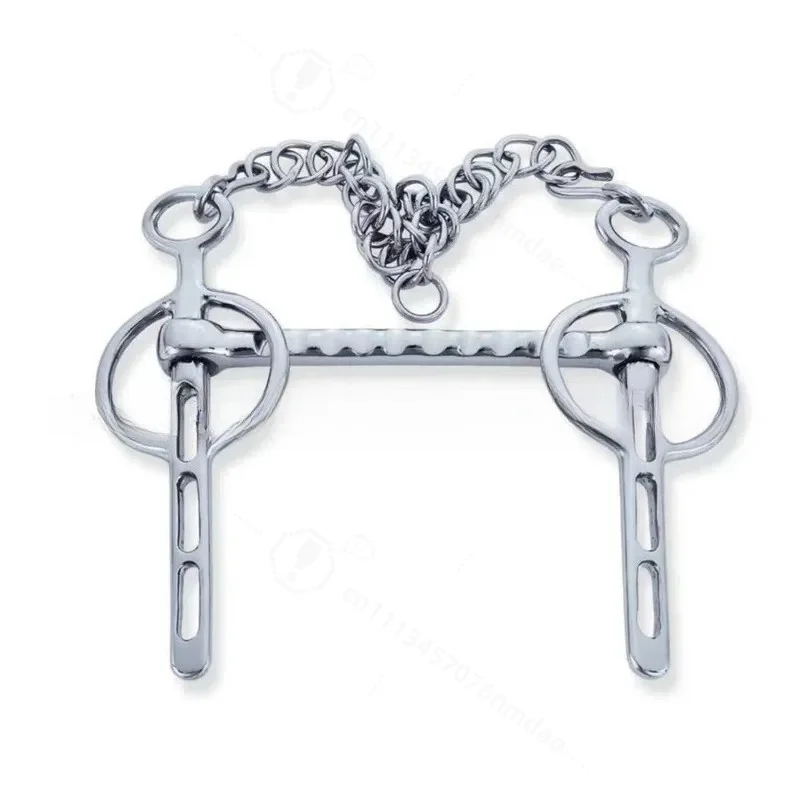 304 Stainless Steel Horse Bit Headstall Harness Armature Simple Equestrian Supplies Accessories for Horse Riding Tack Gear